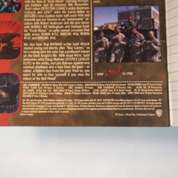 2 Issues JLA 2004 Justice League Of America #100 Schism #105 Womans Work - Picture 6 of 10